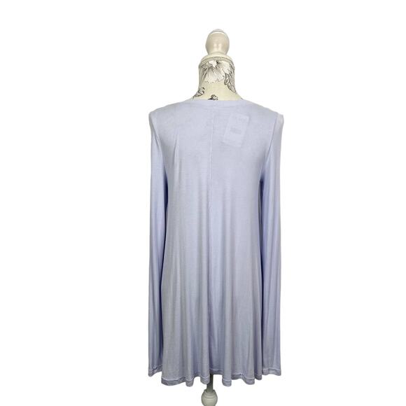 Free People Oversized Thermal Flowy January Long Sleeve Lilac Top Size M NWT - Picture 5 of 10